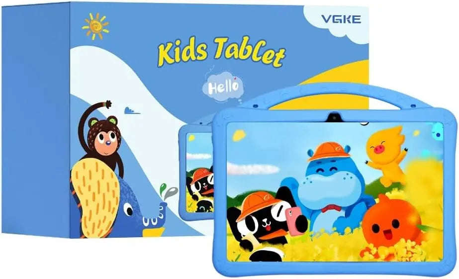 VGKE HF Kids Tablet, 10.1-Inch IPS Display, Blue