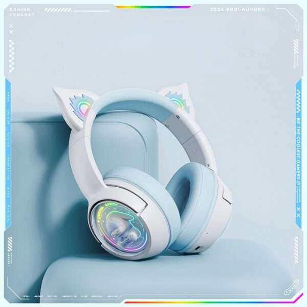 Cat Ear Wireless Gaming Headset (KUKU Rabbit)