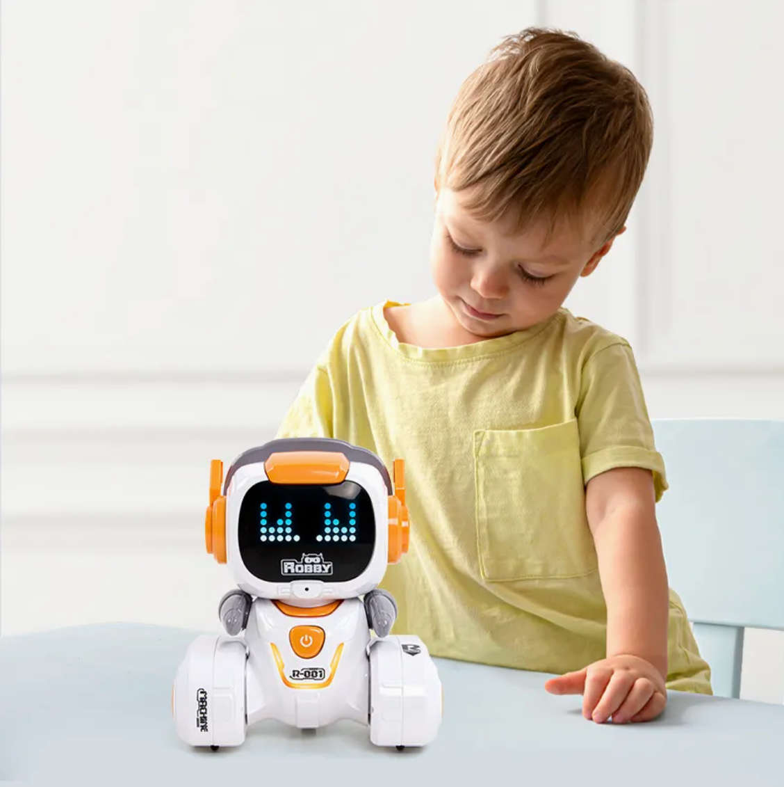 Kids Mini Touch-Sensing RC Robot Car  Light, Sound & Music