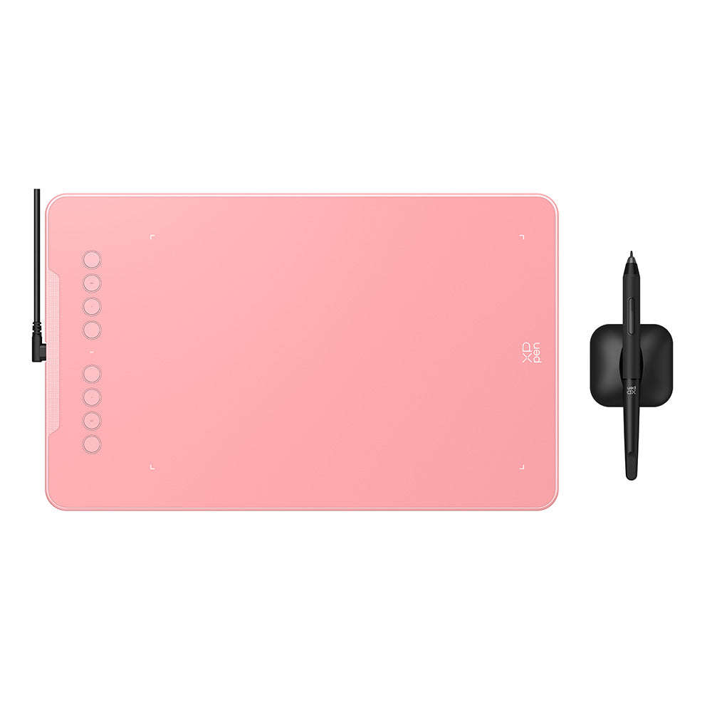 XPPen Deco01 V3 Graphics Drawing Tablet With Stylus Pink