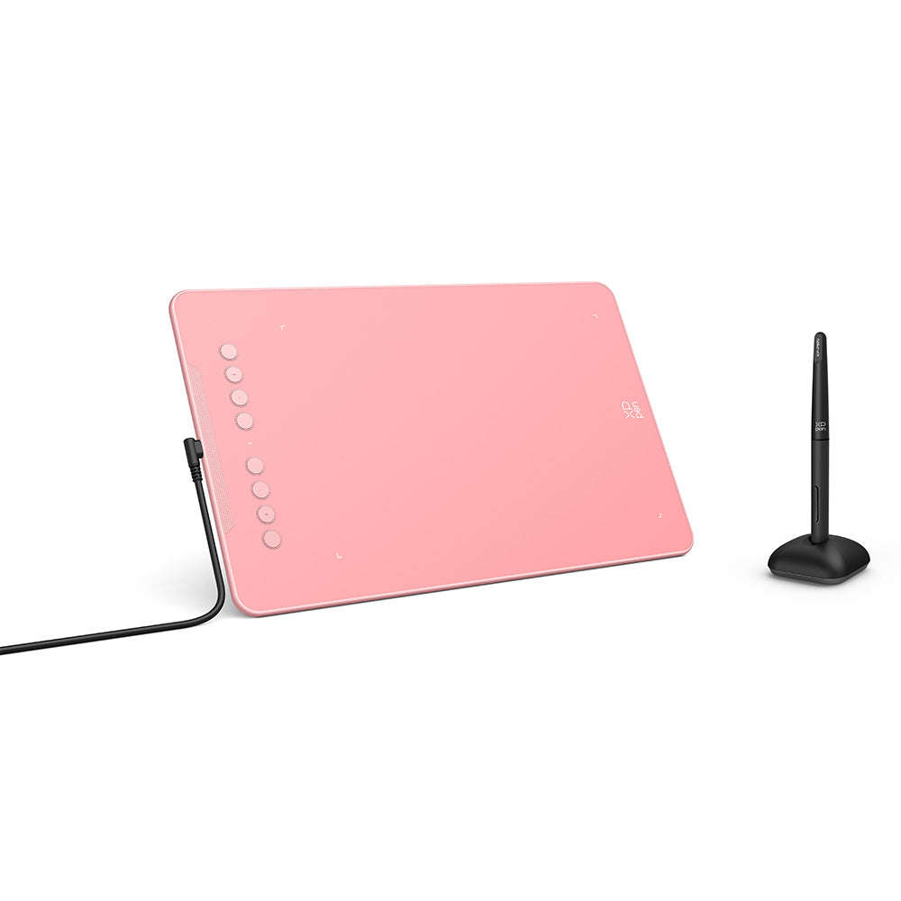 XPPen Deco01 V3 Graphics Drawing Tablet With Stylus Pink