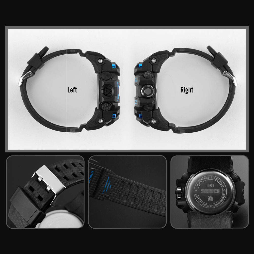 Skmei 1155 Men's Analogue & Digital Shockproof & Waterproof Sports Watch Grey Camo