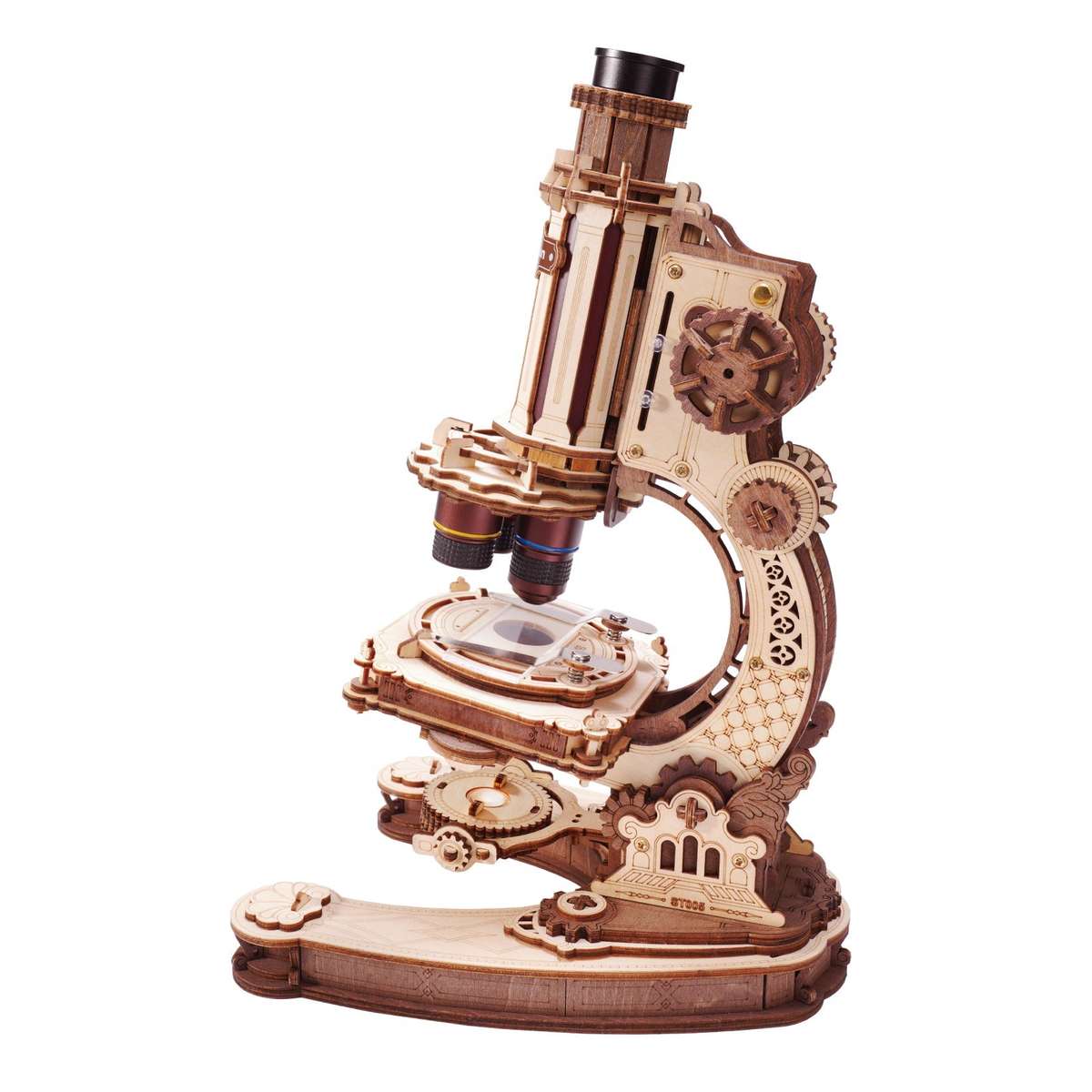Robotime Microscope Mechanical Wooden DIY 3D Puzzle