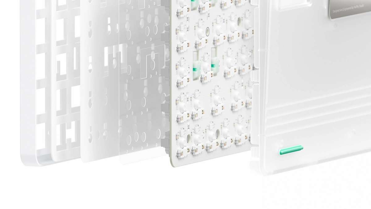 Unboxed NuPhy Air75 V2 Low-Profile Cowberry Switches Mechanical Keyboard Ionic White