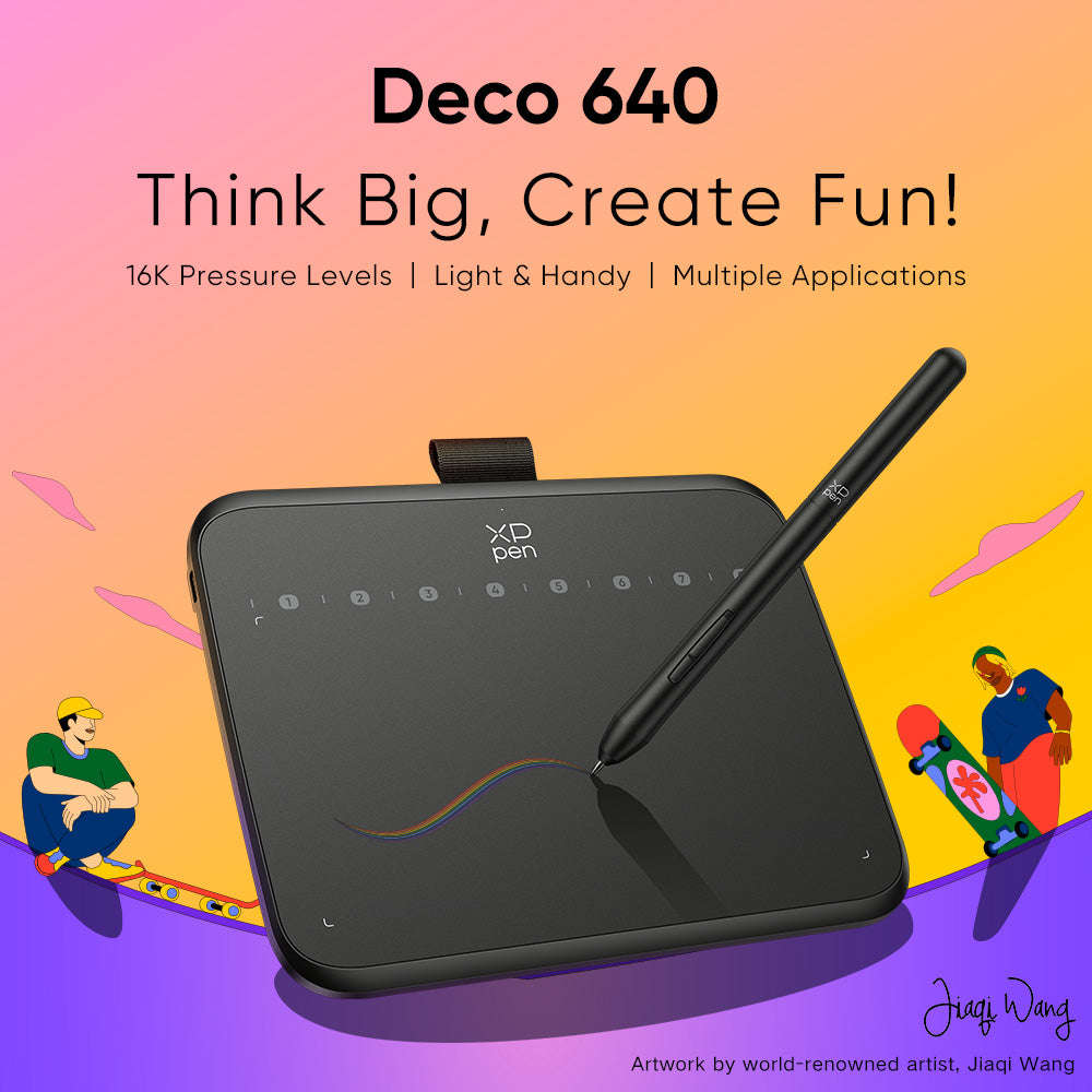 XPPen Deco 640 Graphics Drawing Tablet With Stylus