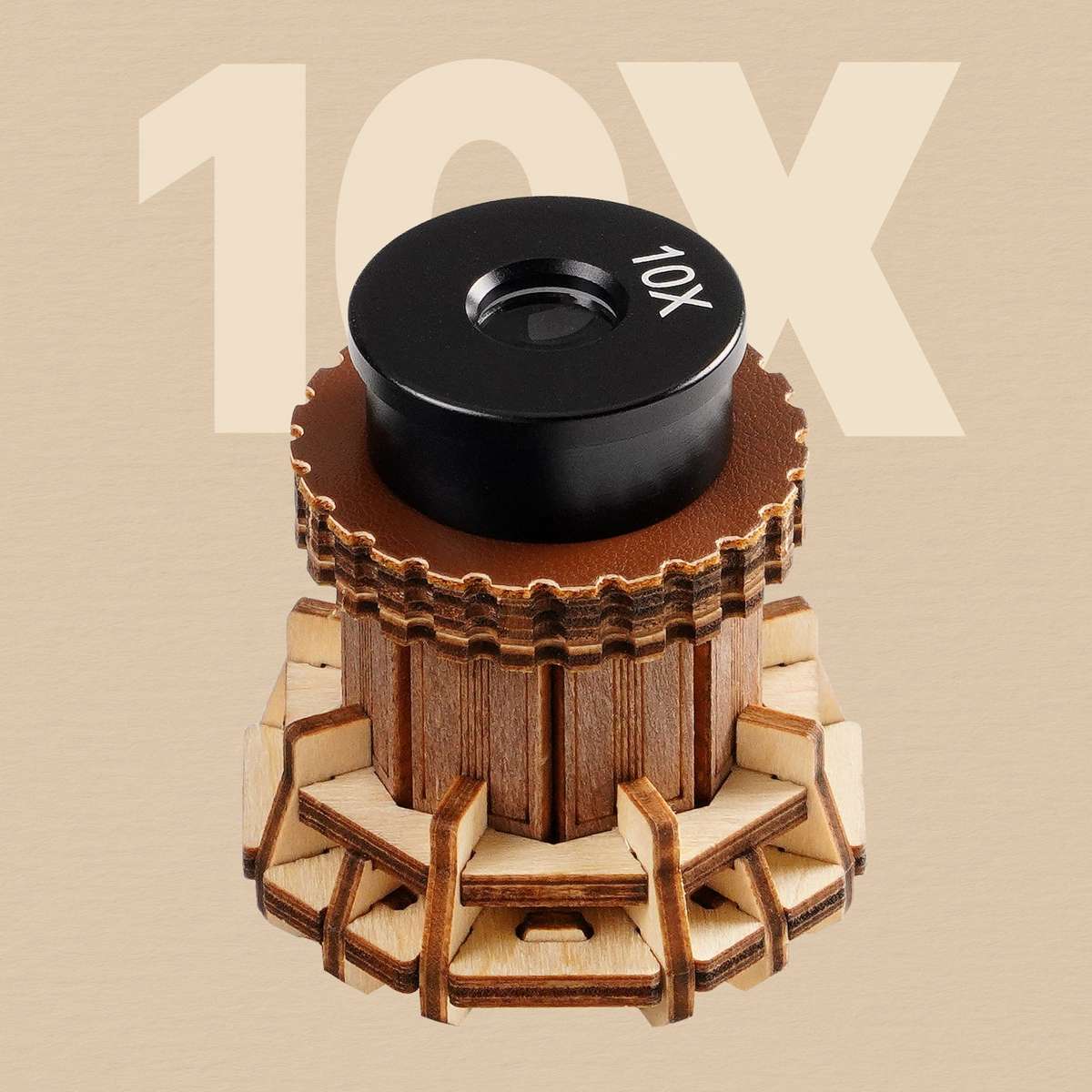 Robotime Microscope Mechanical Wooden DIY 3D Puzzle