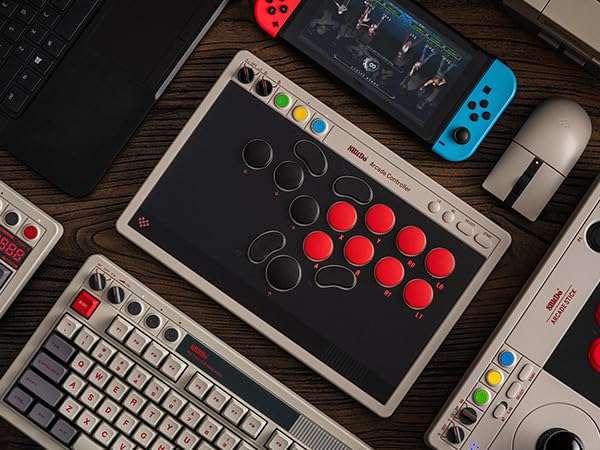 8BitDo Retro Wireless All-Button Arcade Controller For Windows & Nintendo Switch/2