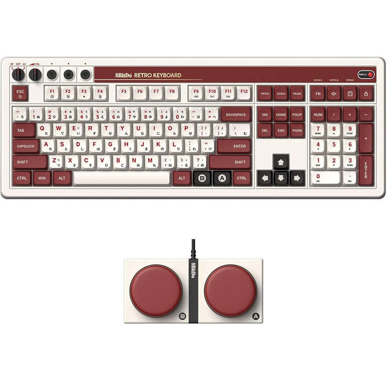 8BitDo Retro Mechanical Keyboard 108 Keys Fami Edition