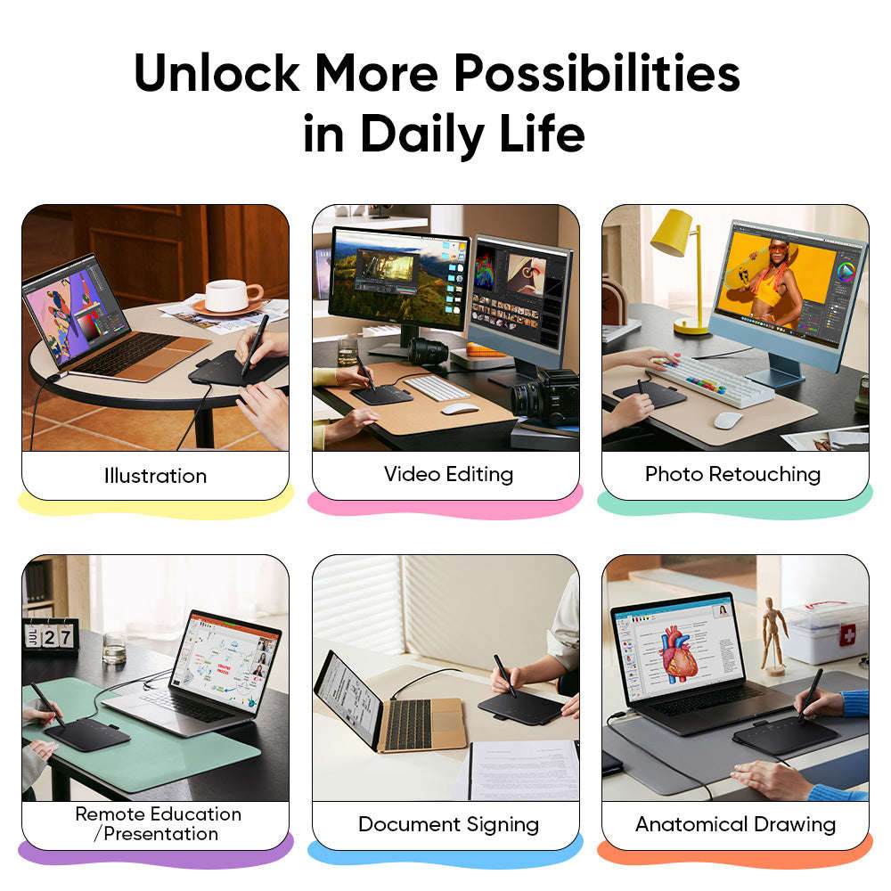 XPPen Deco 640 Graphics Drawing Tablet With Stylus