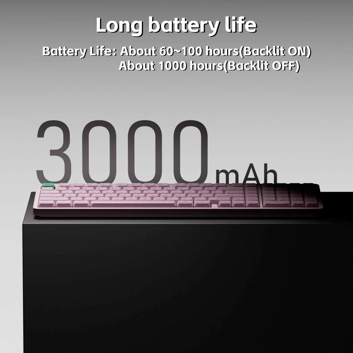 NuPhy Node 100 Low Profile Wireless Mechanical Keyboard Pink Blush Nano Switches