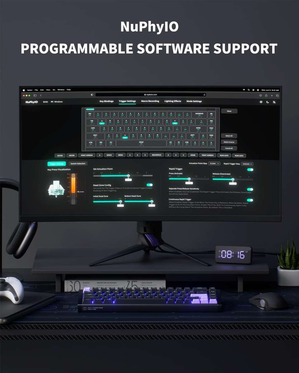 Nuphy BH65 All Aluminium Gaming Keyboard With Magnetic Jade Switches