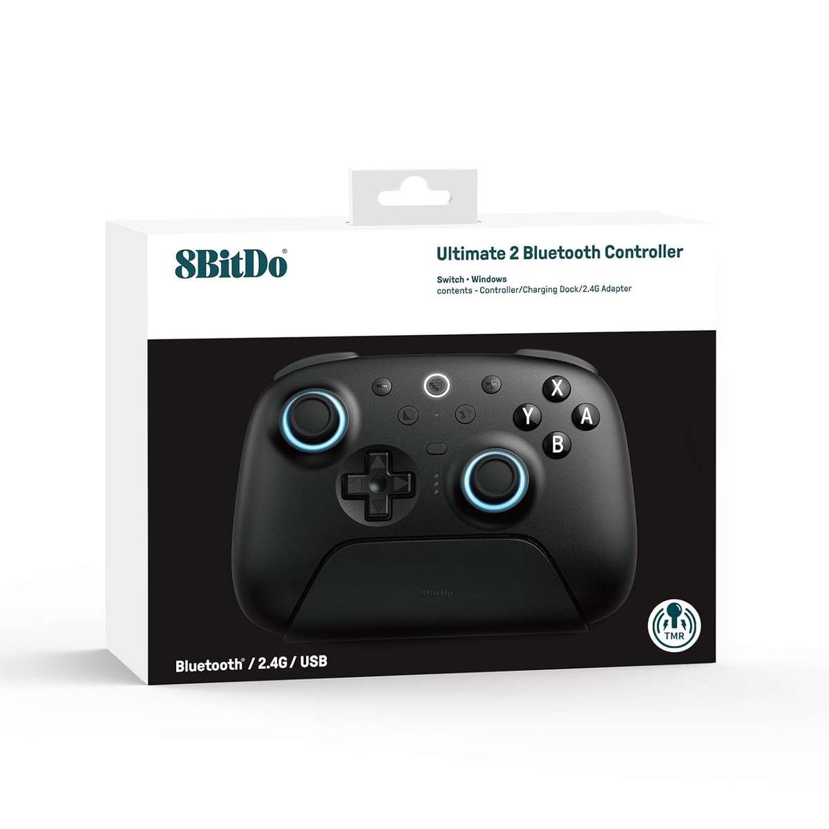 8BitDo Ultimate 2 Bluetooth Controller Compatible With Switch & Windows Black