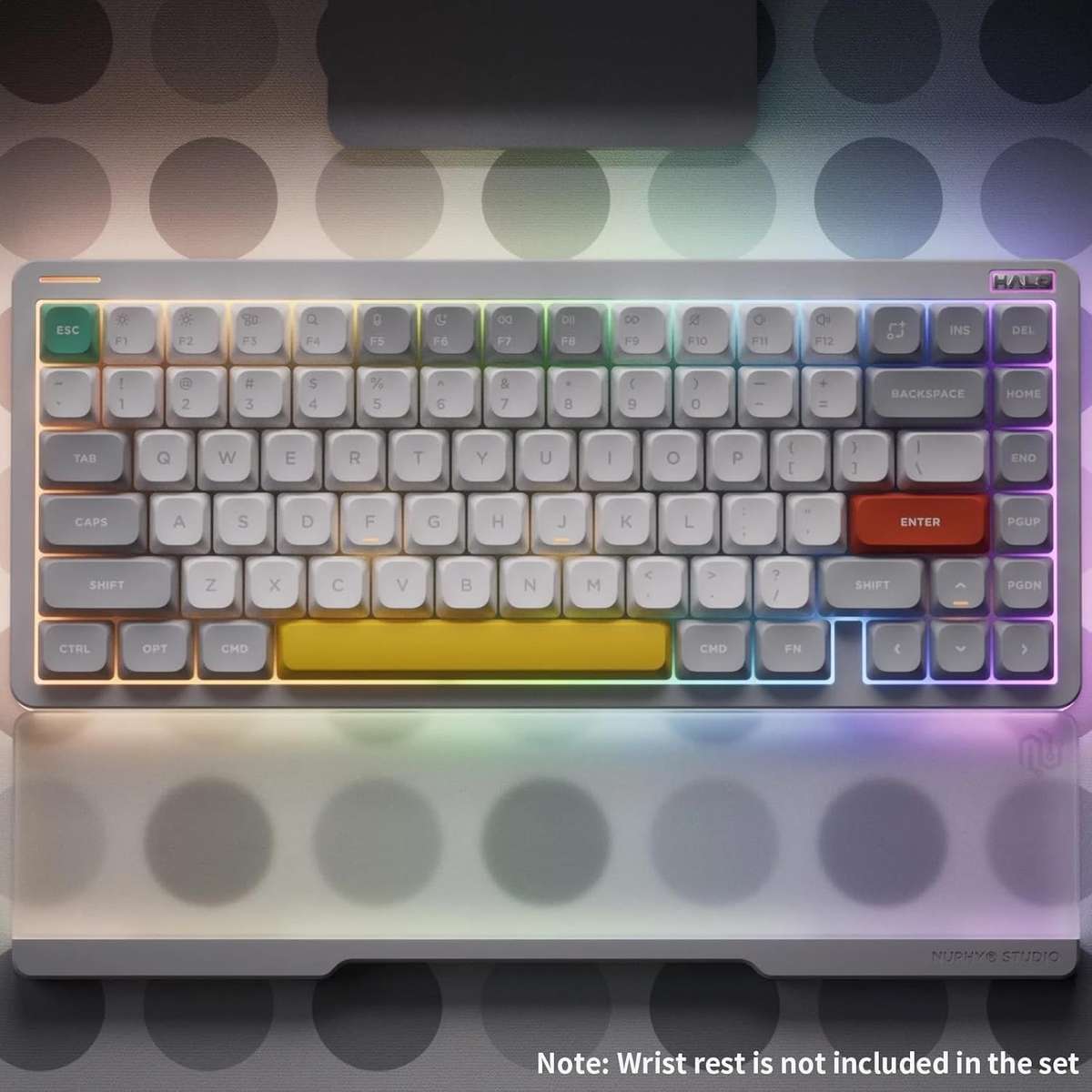 NuPhy Halo75 V2 Wireless Mechanical Keyboard (Lemon Switches) Ionic White