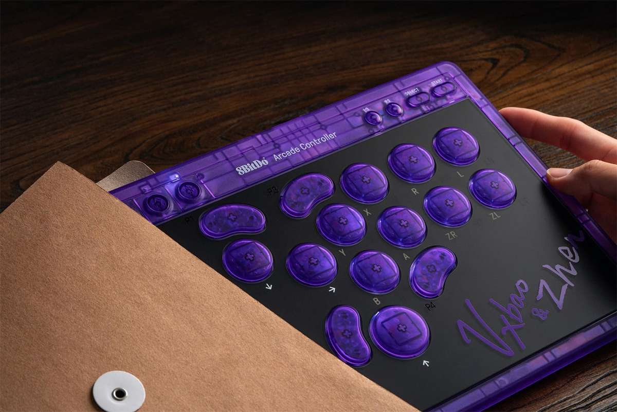 8BitDo Retro Wireless All-Button Arcade Controller For Windows & Nintendo Switch/2 Signature Edition