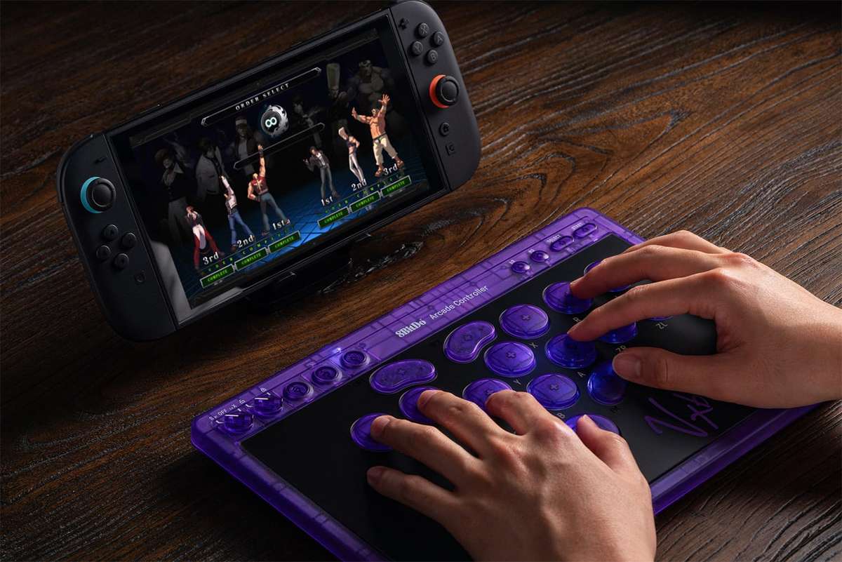 8BitDo Retro Wireless All-Button Arcade Controller For Windows & Nintendo Switch/2 Signature Edition