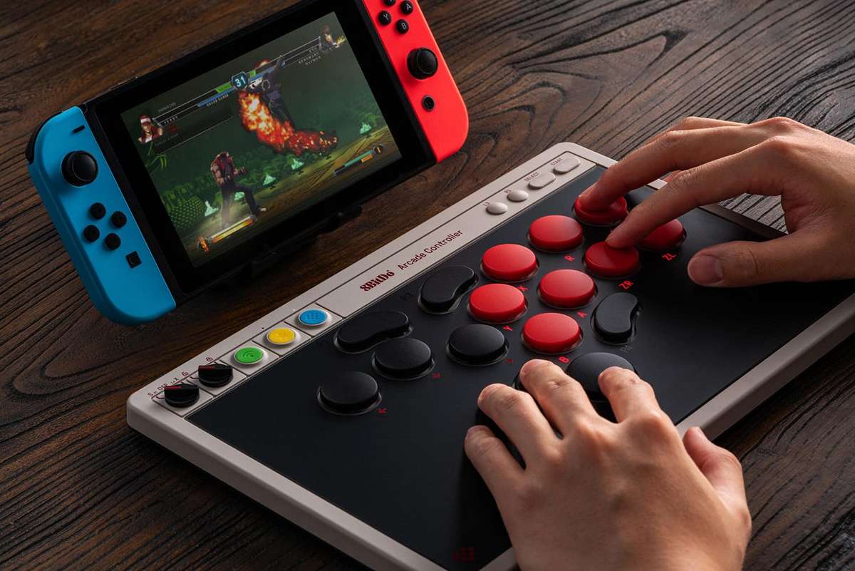8BitDo Retro Wireless All-Button Arcade Controller For Windows & Nintendo Switch/2