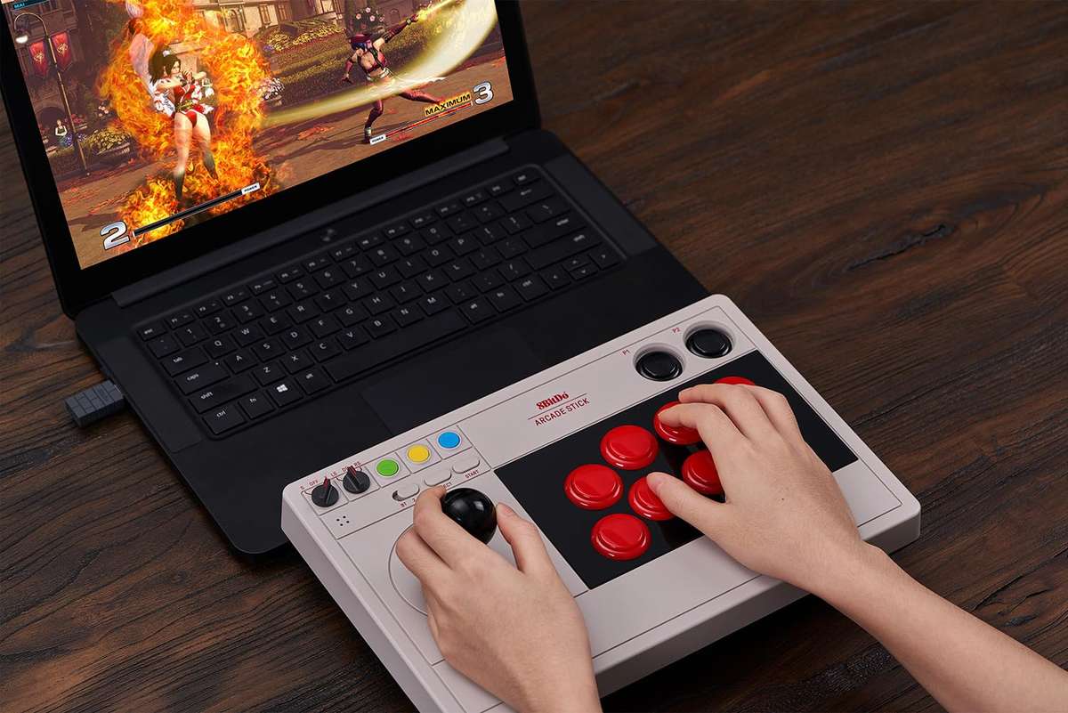 Unboxed 8Bitdo Retro Arcade Stick for Nintendo Switch & Windows