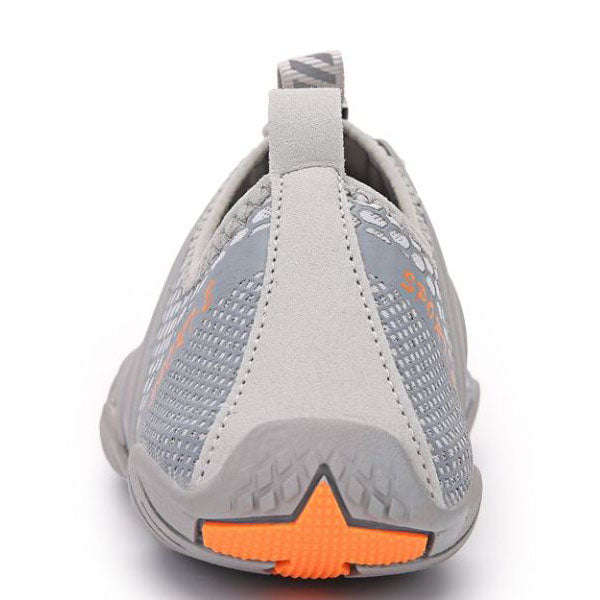 UK 9 Unisex Aqua Soles Water Shoes Beach Shoes Grey