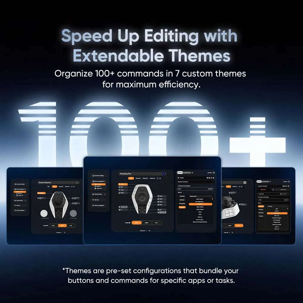XPPen Pilot Pro Editing Console Wireless Shortcut Keyboard for Video & Photo Editing