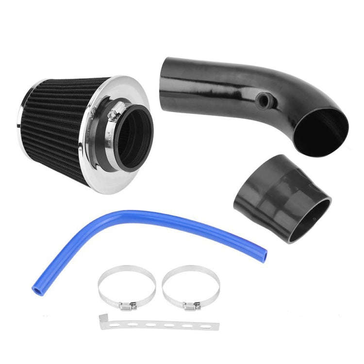 Universal High Performance Cold Air Intake Cone Filter Kit 76mm Diameter Black