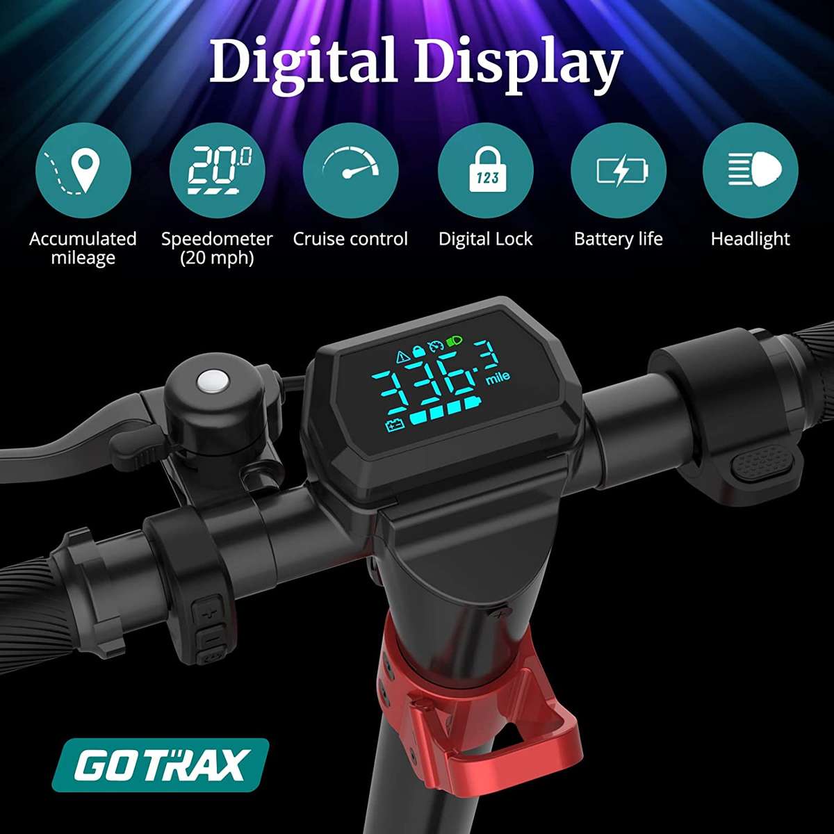 GoTrax GX Urban Electric Scooter