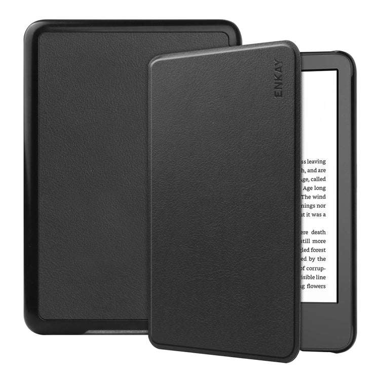 Leather Smart Cover Amazon Kindle 2022 Gen 11 Black
