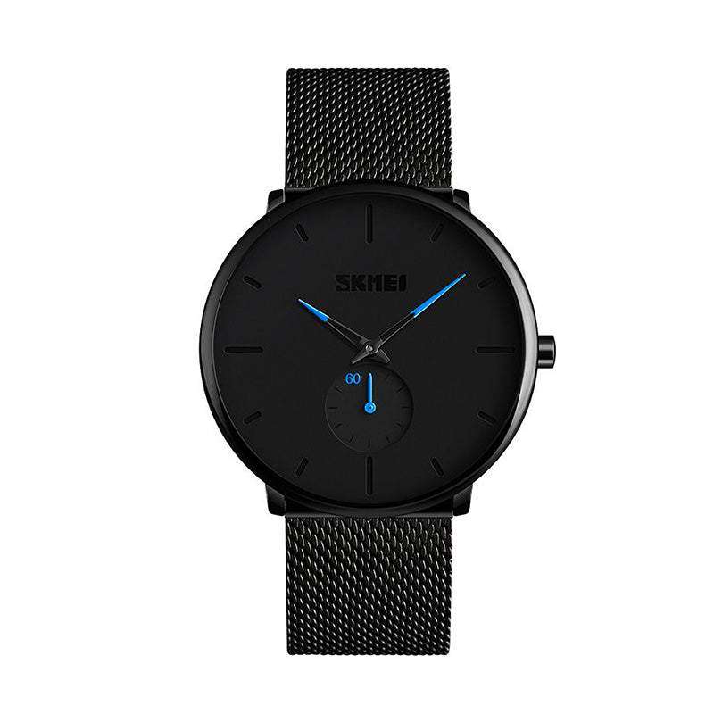 Skmei 9185 Classic Mesh Steel Quartz Watch Blue