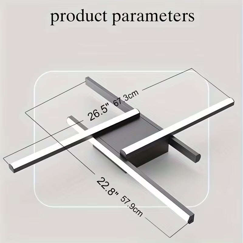LED Ceiling Light, Elegant Design Ceiling Light, 4 Built-In LED Panels