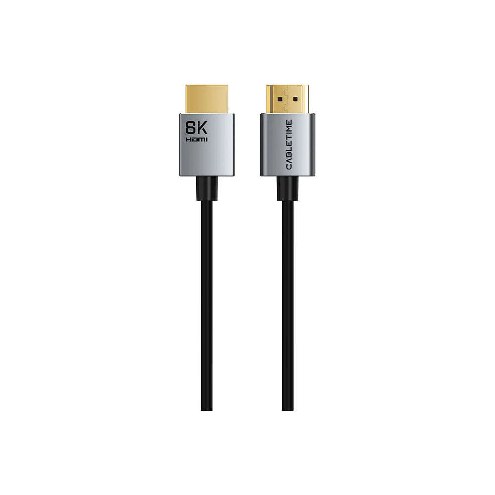 CABLETIME CH14L 2M 8K @60HZ HDMI 2.1 ULTRA SLIM CABLE (CT-SHD8K-AG2)