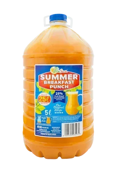 Vita Sun 2 X 5L Summer Breakfast Punch Summer Range (Sold 2 X 5 L Per Case)
