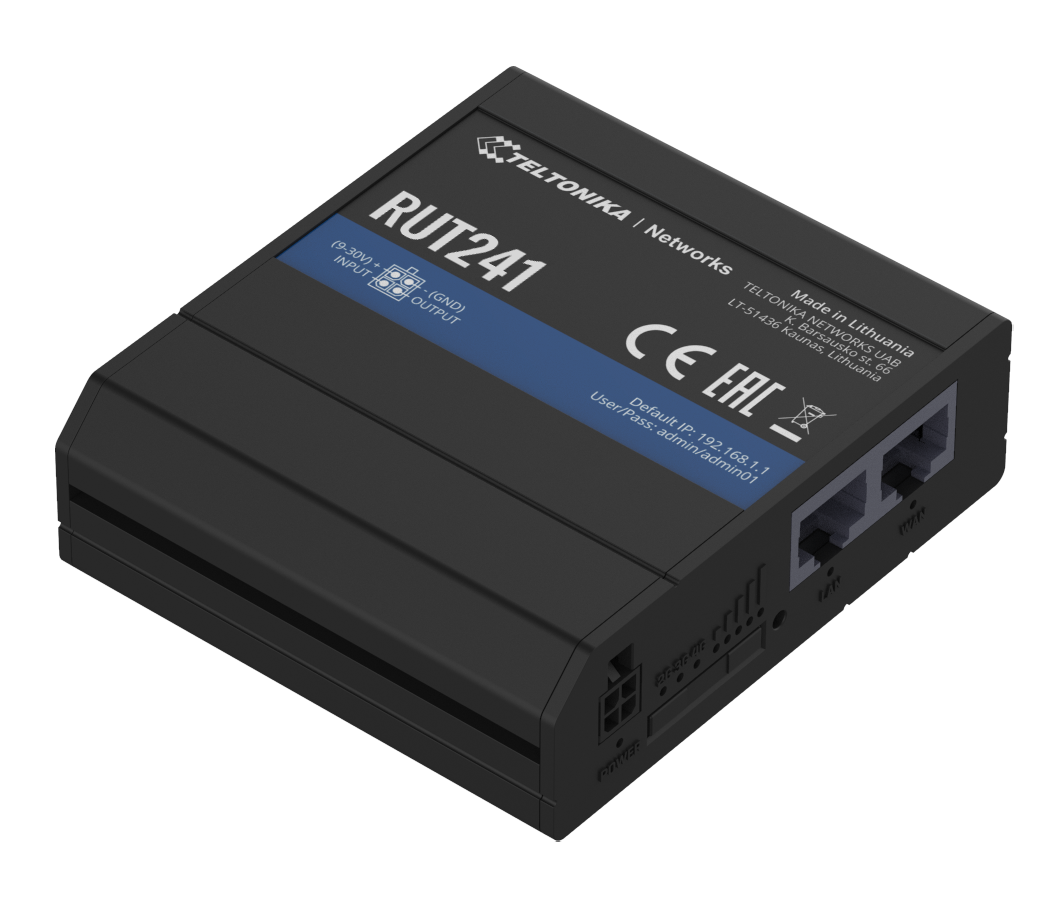 Teltonika Industrail 4G WiFi IoT Router  | RUT241