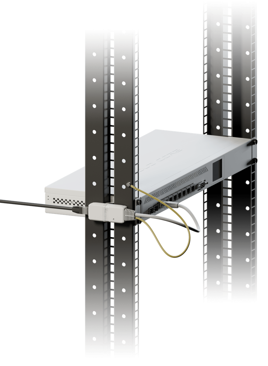 MikroTik Gigabit Ethernet Surge Protector in IP68 enclosure