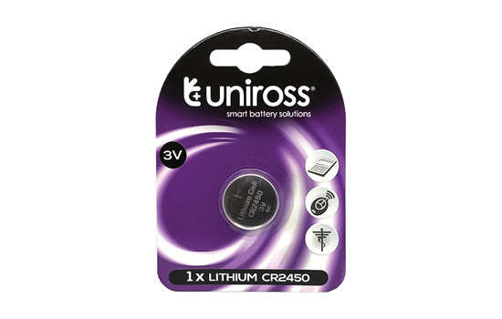 Battery CR2450, Lithium - 3V coin type, suitable for Sherlo SHWMTX, diameter: 24.5mm, height: 5mm...