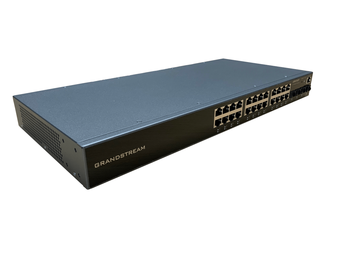Grandstream Enterprise L2 24 port Managed GbE PoE+ Switch 370W | GWN7803P