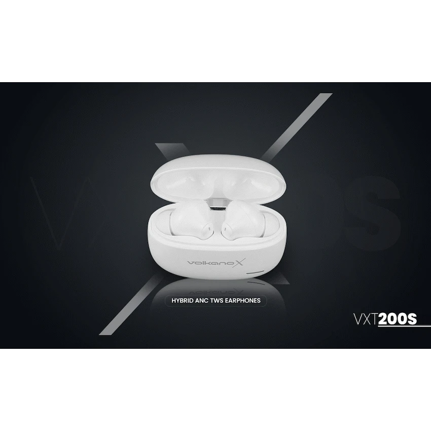 VolkanoX VXT200S Hybrid ANC TWS Earphones - White