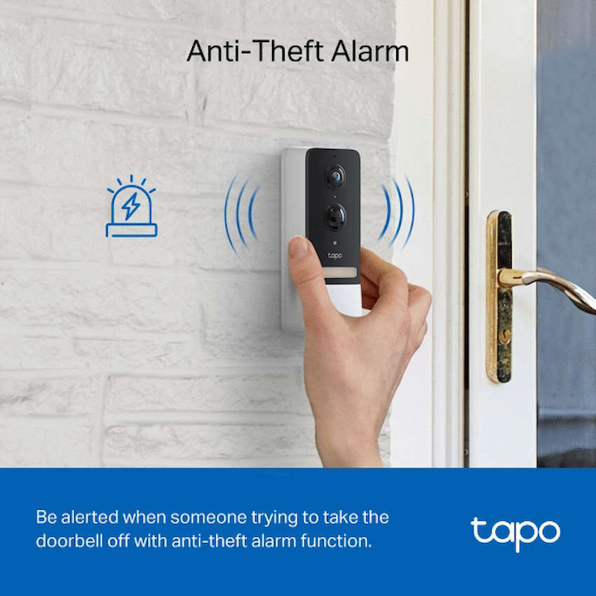 TP-Link Tapo D230S1 5MP 2K Smart Battery Video Doorbell 180 Days