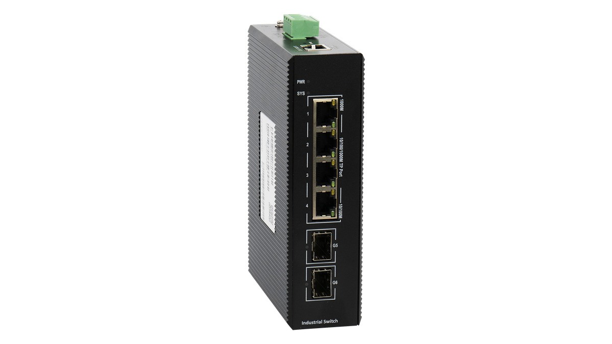 BDCOM 4 Port Gigabit Industrial Switch With 2 SFP - Managed