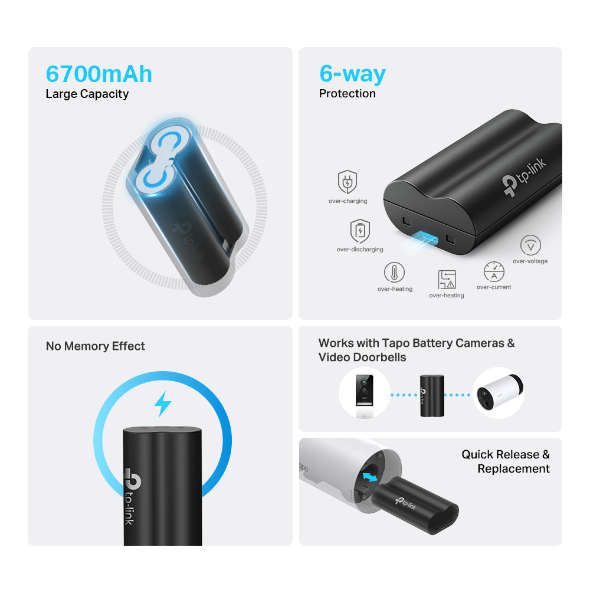 TP-Link Tapo Battery Pack for Tapo C420 Cameras | Tapo A100