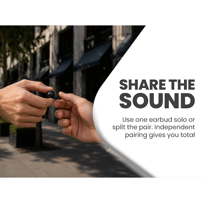 Volkano Scorpio Series True Wireless Earphones - Black
