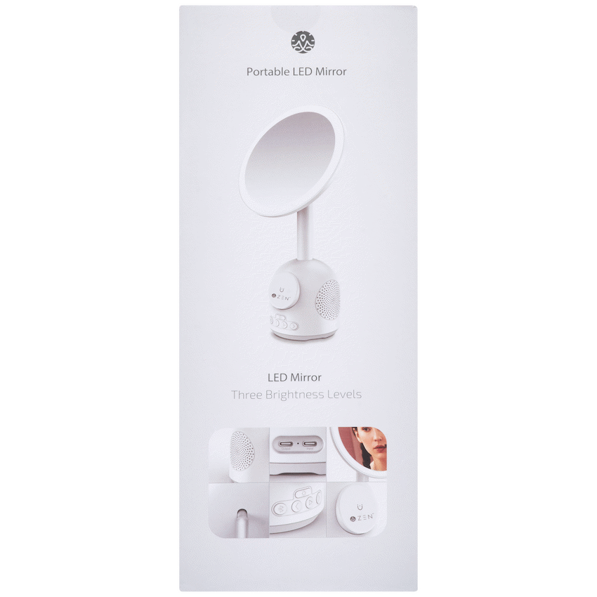 ZEN Unify Series Wireless Phone Charger with Bluetooth Speaker - White