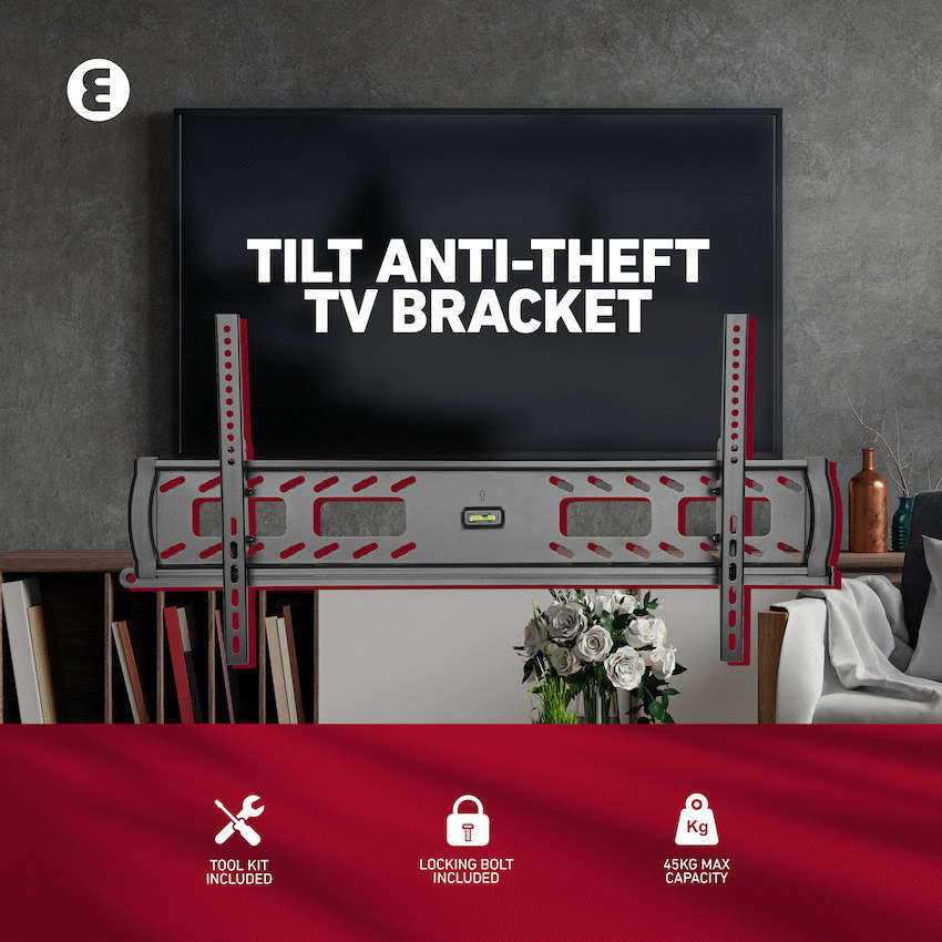 Ellies Solid Series Tilt Anti-Theft TV Bracket for 32'' - 90'' TV's