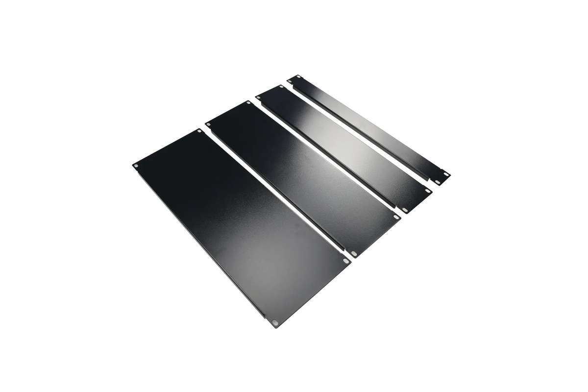 Acconet Blanking Plate, 2U, Black, 19"