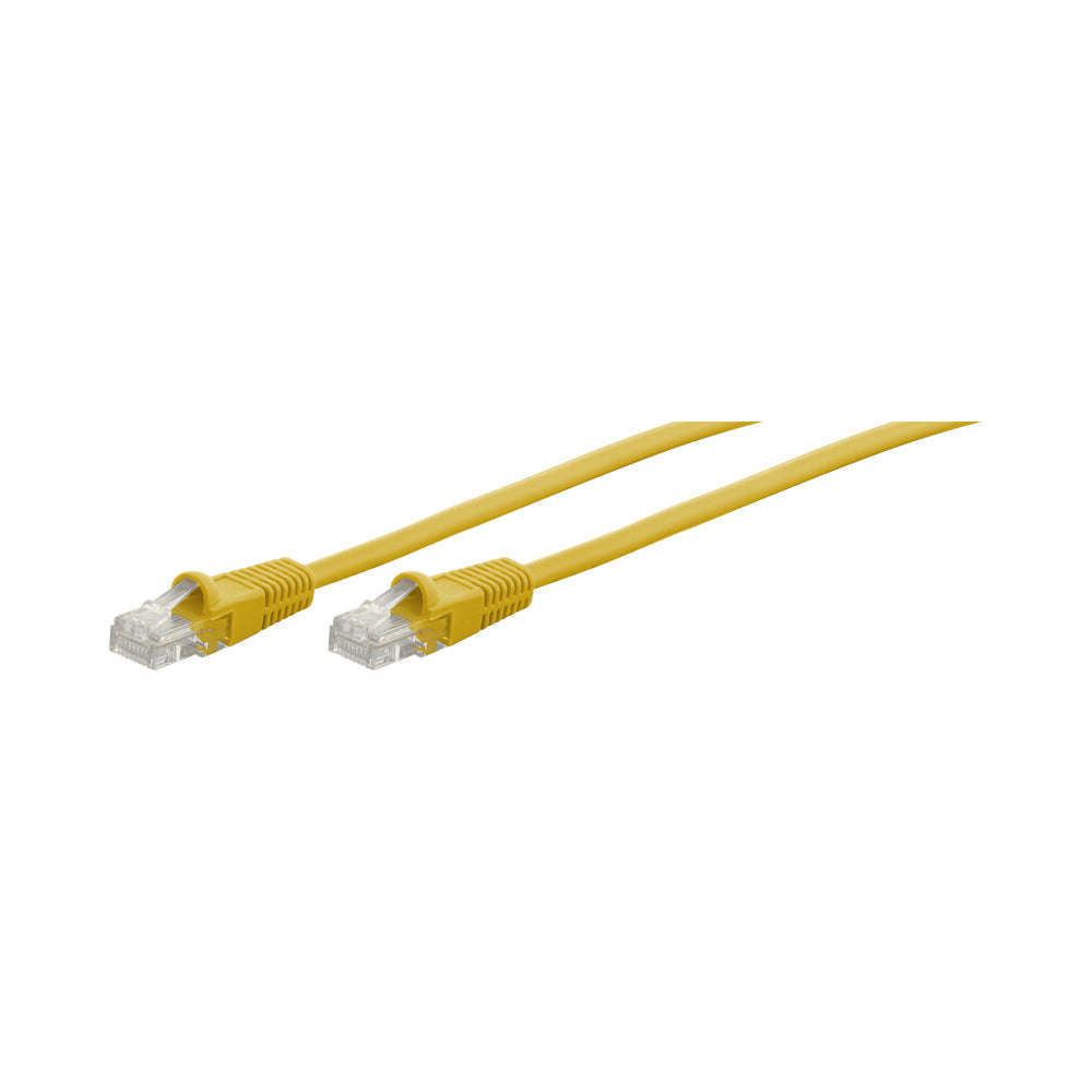 15M CAT5E MOULDED FLYLEAD - YELLOW