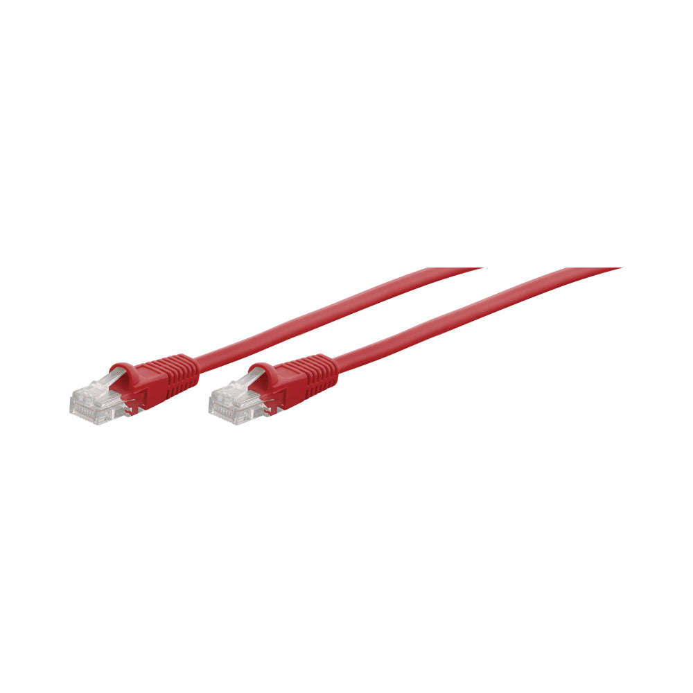 20M CAT5E MOULDED FLYLEAD - RED