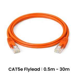 Cattex CAT6 Orange Flyleads 0.5m - Networking