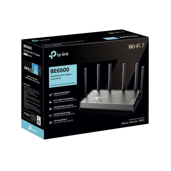 TP-Link Archer BE6500 Dual-Band Wi-Fi 7 Router