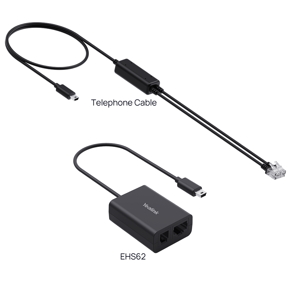 Yealink EHS62 Wireless Headset Adapter For WH64 Series Headsets