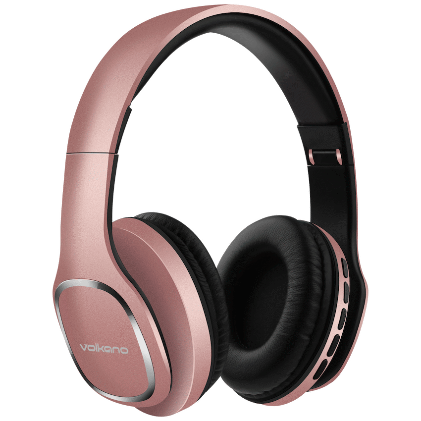 Volkano Phonic Series Bluetooth Full-Size Headphones - Rose Gold