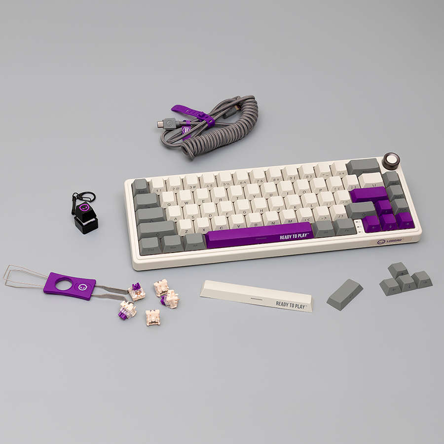 LORGAR KBP70MW, Wireless 65% Mechanical Gaming Keyboard Pro, Beige, EN layout