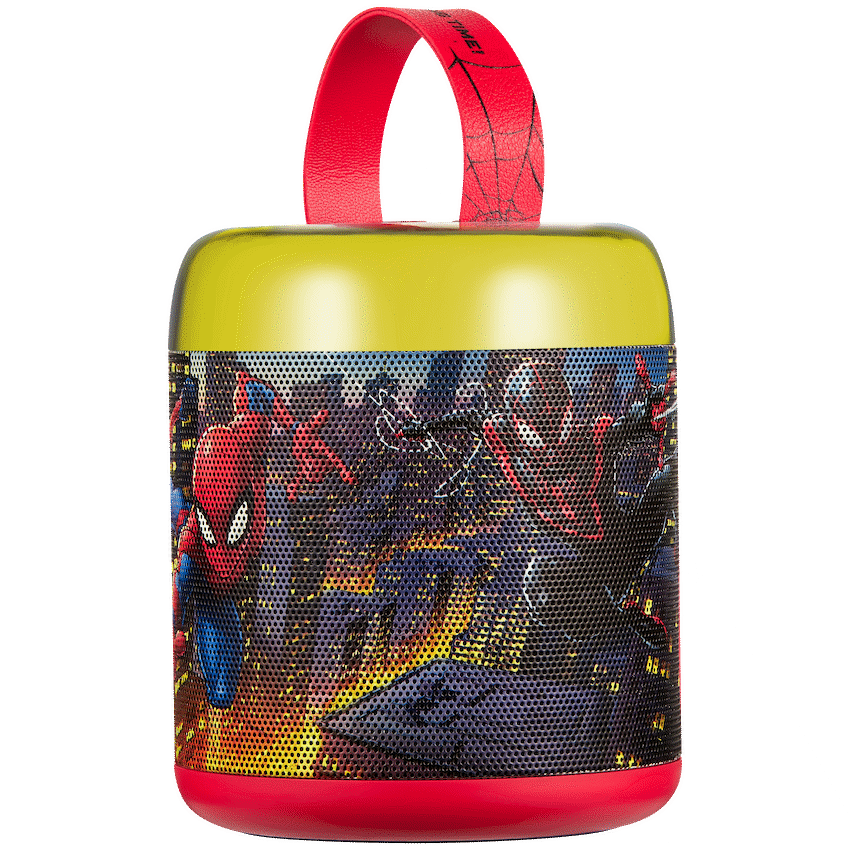 Marvel Spider-Man Cylinder Karaoke Speaker with Bluetooth Microphone